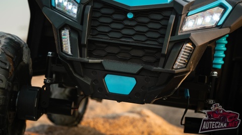 Autko na akumulator MEGA Buggy ATV Racing 4x4 Błękitny / Turkusowy 24V 14Ah