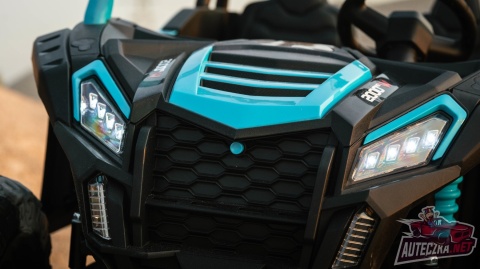 Autko na akumulator MEGA Buggy ATV Racing 4x4 Błękitny / Turkusowy 24V 14Ah