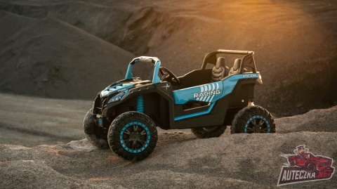 Autko na akumulator MEGA Buggy ATV Racing 4x4 Błękitny / Turkusowy 24V 14Ah