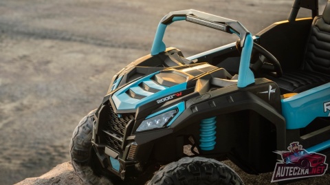 Autko na akumulator MEGA Buggy ATV Racing 4x4 Błękitny / Turkusowy 24V 14Ah