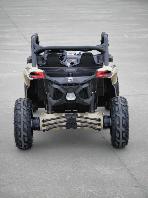 Buggy CAN-AM Maverick 3 DELUXE + Pompowane KOŁA auto na akumulator Czarny 4x200W 24V DK-CA001