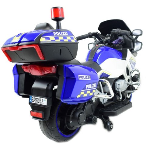 OLBRZYMI SUPER MOTOR ŚCIGACZ POLICYJNY,MIĘKKIE KOŁA, MIĘKKIE SIEDZENIE, GAZ W RĄCZCE, HAMULEC /MH888