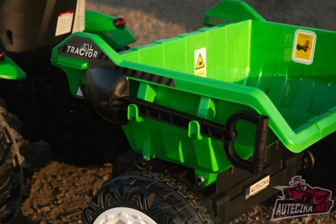 OLBRZYMI TRAKTOR 24 V Z PRZYCZEPĄ I ELEKTRYCZNIE PODNOSZONYM KIPREM SUPER JAKOŚĆ/HC306