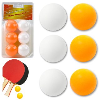 Piłeczki Do Ping Ponga Sport Biały Pomarańczowy 6szt