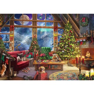 Puzzle - 2x500 XMAS - Święta w górach - Trefl 37540