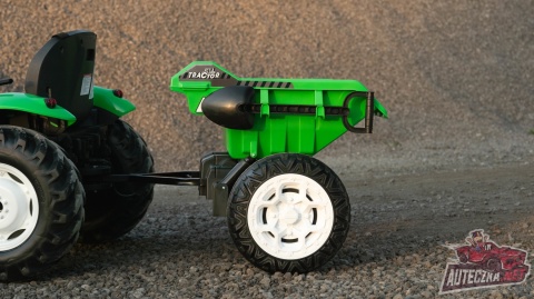 Traktor Na Akumulator HC-306 Z Przyczepą Jasno Zielony 24V
