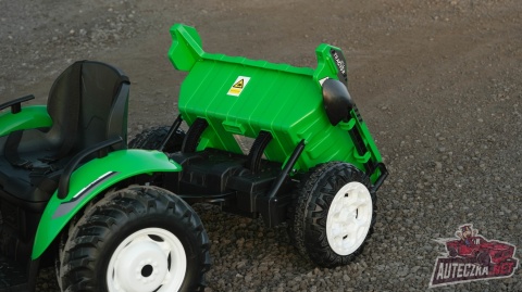 Traktor Na Akumulator HC-306 Z Przyczepą Jasno Zielony 24V