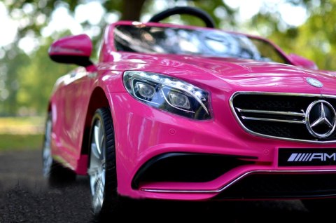 Auto Na Akumulator Mercedes S63 AMG Pilot Różowy