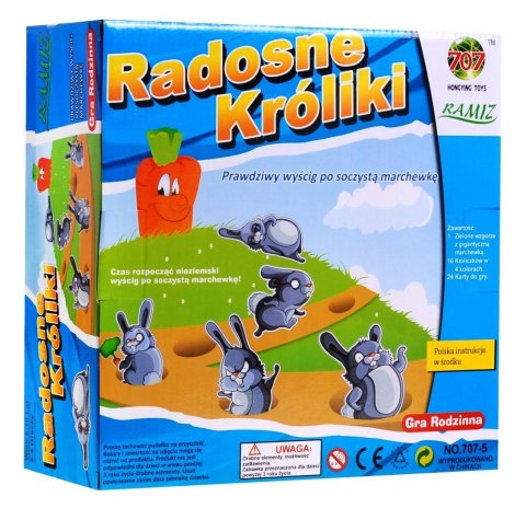 Gra Króliki Radosne Króliki Wyścig po marchewkę