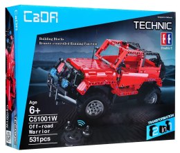 Klocki CADA R/C Autko Terenowe Czerwone EE