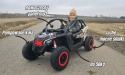Auto na akumulator Buggy CAN-AM Maverick 3 PRO POMPOWANE KOŁA Turbo RR Beżowy 2x320W 24V 20Ah - POWIĘKSZONY AKUMULATOR