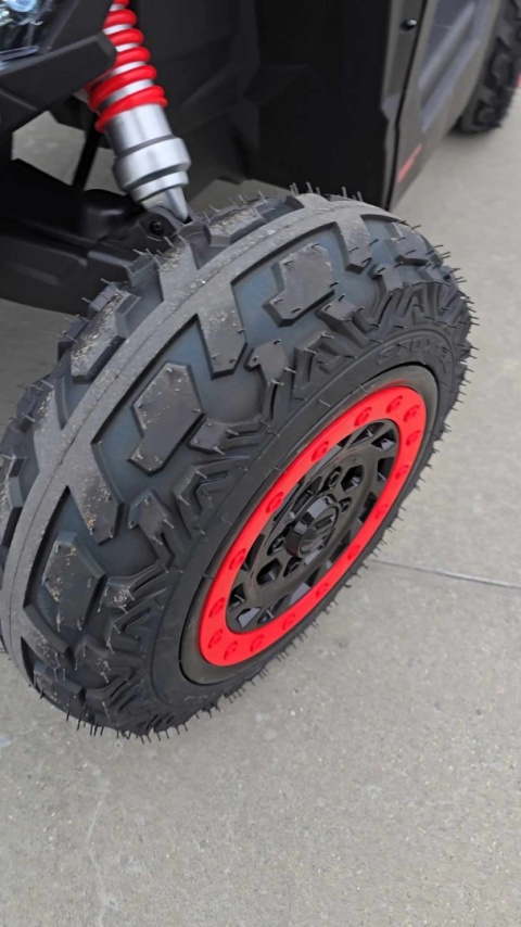 Auto na akumulator Buggy CAN-AM Maverick 3 PRO POMPOWANE KOŁA Turbo RR Beżowy 2x320W 24V 20Ah - POWIĘKSZONY AKUMULATOR