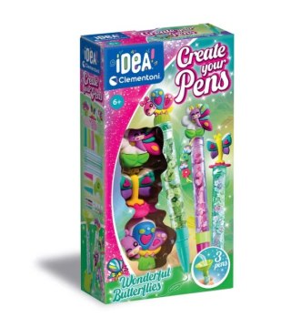  Idea Art Zestaw Mini Fabryka Długopisów Motylki Clementoni 18169
