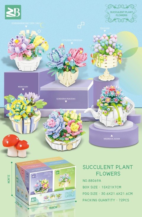 Zestaw Klocków Kwiaty 274el.