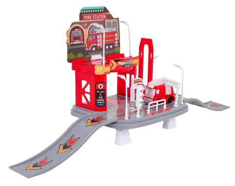 Zestaw Parking Straż Pożarna + Miękkie Pojazdy