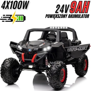 Auto na akumulator BUGGY SUPERSTAR XMX603B Czarny 400W 24V9Ah - POWIĘKSZONY AKUMULATOR
