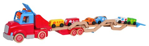 Drewniana Laweta + Autka