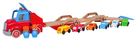 Drewniana Laweta + Autka