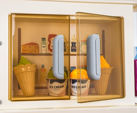 MEGA Kuchnia z Funkcją Świateł, Dźwięku i Pary + Akcesoria Beżowa