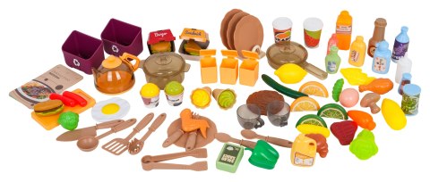 MEGA Kuchnia z Funkcją Świateł, Dźwięku i Pary + Akcesoria Beżowa