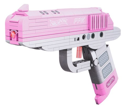 Zestaw Klocków Pistolet Różowy 237el.