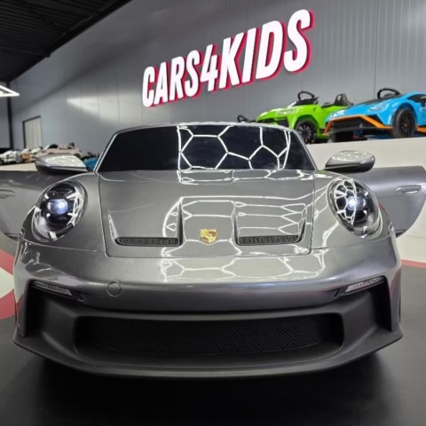 Auto na akumulator Porsche 911 GT3 560W 24V14AH STRONG + PANEL MP4 SREBRNY LAKIER