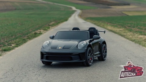 OUTLET Auto na akumulator Porsche 911 GT3 24V 14Ah Czarny Lakierowany+ 4x200W MOCY + PILOT