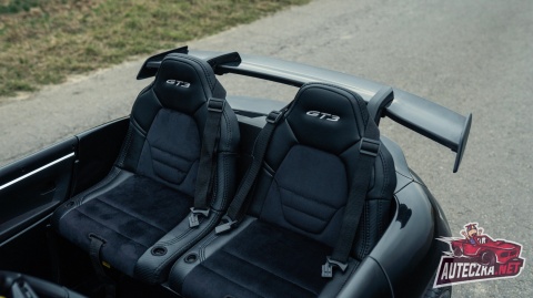 OUTLET Auto na akumulator Porsche 911 GT3 24V 14Ah Czarny Lakierowany+ 4x200W MOCY + PILOT