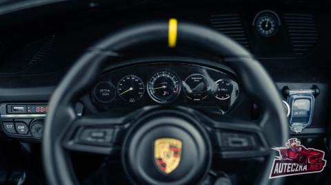 OUTLET Auto na akumulator Porsche 911 GT3 24V 14Ah Czarny Lakierowany+ 4x200W MOCY + PILOT