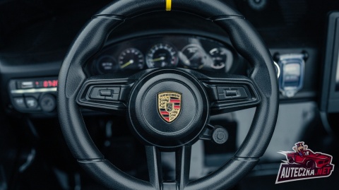 OUTLET Auto na akumulator Porsche 911 GT3 24V 14Ah Czarny Lakierowany+ 4x200W MOCY + PILOT