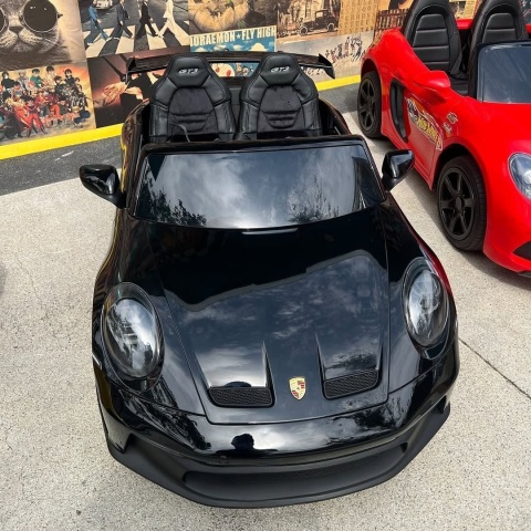 OUTLET Auto na akumulator Porsche 911 GT3 24V 14Ah Czarny Lakierowany+ 4x200W MOCY + PILOT