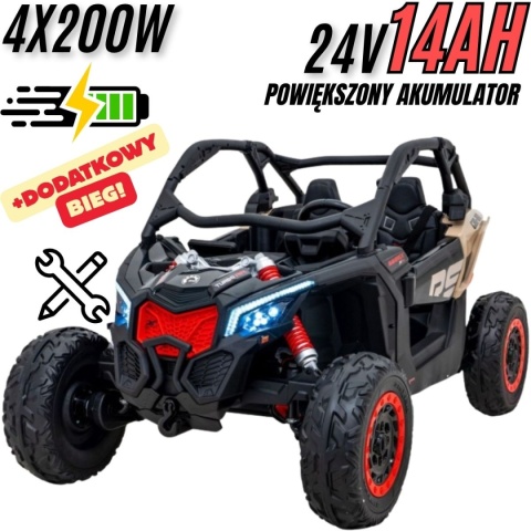 Buggy CAN-AM Maverick 3 Czarny + KHAKI 4x200W 24V DK-CA001