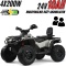 Duży Quad Can Am Outlander ATV 4x200W 24V10Ah Szary