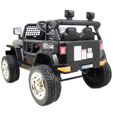 JEEP NA AKUMULATOR "JK OFF ROAD", MIĘKKIE KOŁA, MIĘKKIE SIEDZENIE/LL555