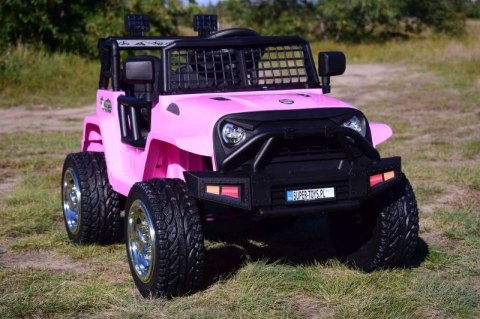 JEEP NA AKUMULATOR "JK OFF ROAD", MIĘKKIE KOŁA, MIĘKKIE SIEDZENIE/LL555