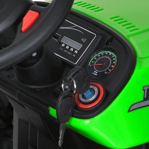 OLBRZYMI TRAKTOR 24 V Z PRZYCZEPĄ I ELEKTRYCZNIE PODNOSZONYM KIPREM SUPER JAKOŚĆ/HC306