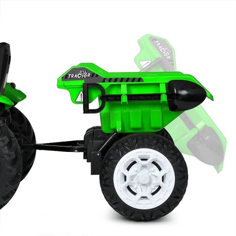 OLBRZYMI TRAKTOR 24 V Z PRZYCZEPĄ I ELEKTRYCZNIE PODNOSZONYM KIPREM SUPER JAKOŚĆ/HC306