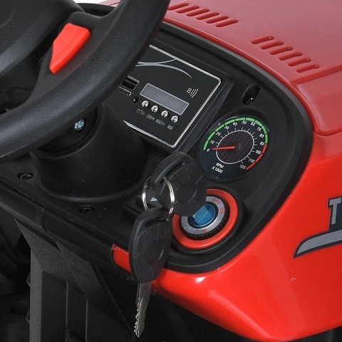 OLBRZYMI TRAKTOR 24 V Z PRZYCZEPĄ I ELEKTRYCZNIE PODNOSZONYM KIPREM SUPER JAKOŚĆ/HC306