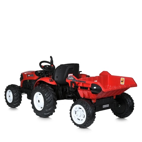 OLBRZYMI TRAKTOR 24 V Z PRZYCZEPĄ I ELEKTRYCZNIE PODNOSZONYM KIPREM SUPER JAKOŚĆ/HC306