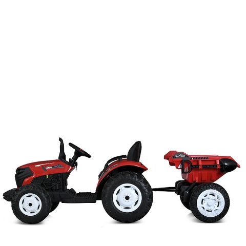 OLBRZYMI TRAKTOR 24 V Z PRZYCZEPĄ I ELEKTRYCZNIE PODNOSZONYM KIPREM SUPER JAKOŚĆ/HC306