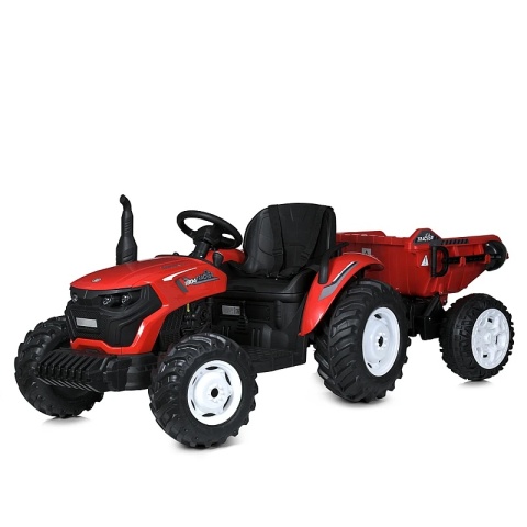 OLBRZYMI TRAKTOR 24 V Z PRZYCZEPĄ I ELEKTRYCZNIE PODNOSZONYM KIPREM SUPER JAKOŚĆ/HC306