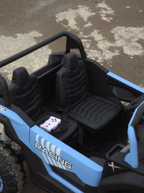 Autko na akumulator MEGA Buggy ATV Racing 4x4 Jasny Niebieski 24V 21Ah