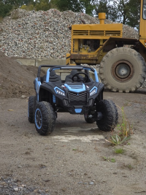 Autko na akumulator MEGA Buggy ATV Racing 4x4 Jasny Niebieski 24V 21Ah