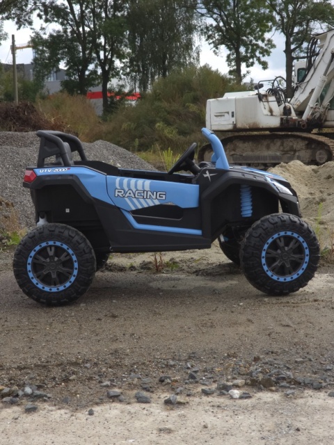 Autko na akumulator MEGA Buggy ATV Racing 4x4 Jasny Niebieski 24V 21Ah