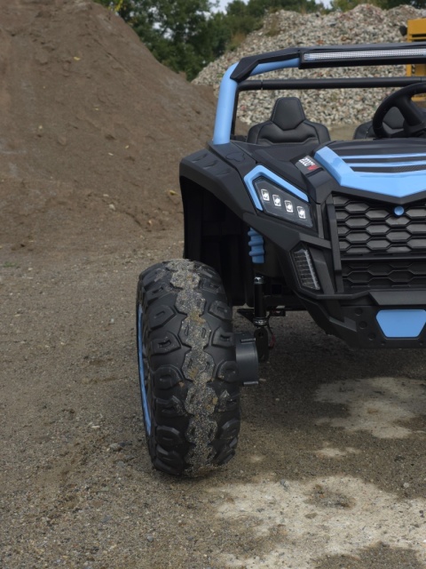 Autko na akumulator MEGA Buggy ATV Racing 4x4 Jasny Niebieski 24V 21Ah
