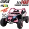 Pojazd Buggy CAN-AM Maverick Turbo RR 4x200W 2x24V7Ah Różowy
