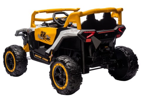 Pojazd na akumulator M1 Biało-Żółty 4x4