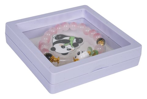 Zestaw Biżuterii Panda Różowa Bransoletka