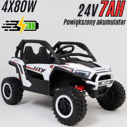 Autko na akumulator Buggy 4x4 KCK 24V Biały
