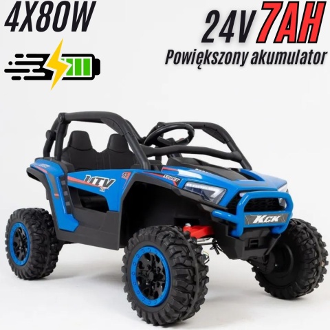 Autko na akumulator Buggy 4x4 KCK 24V Niebieski